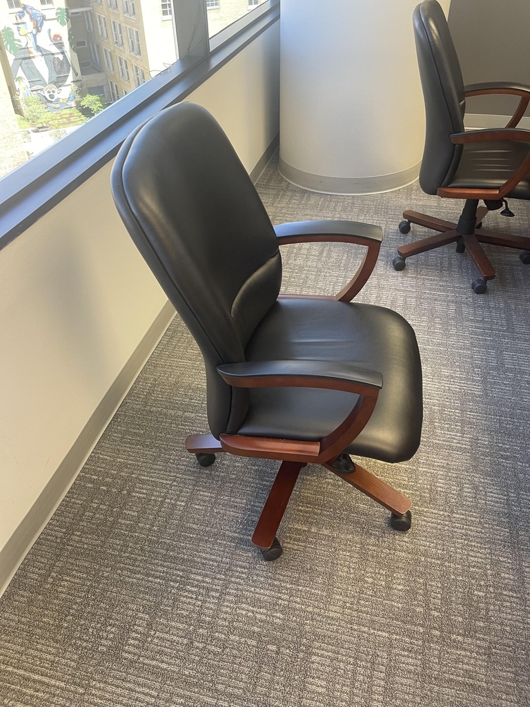 National Black Leather Chair