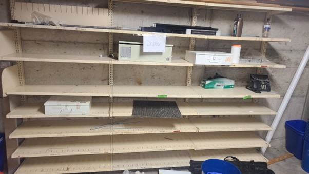 Shelving Bay (17" deep x 3' wide x 78" tall)