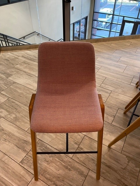 Red Upholstered Side Chair