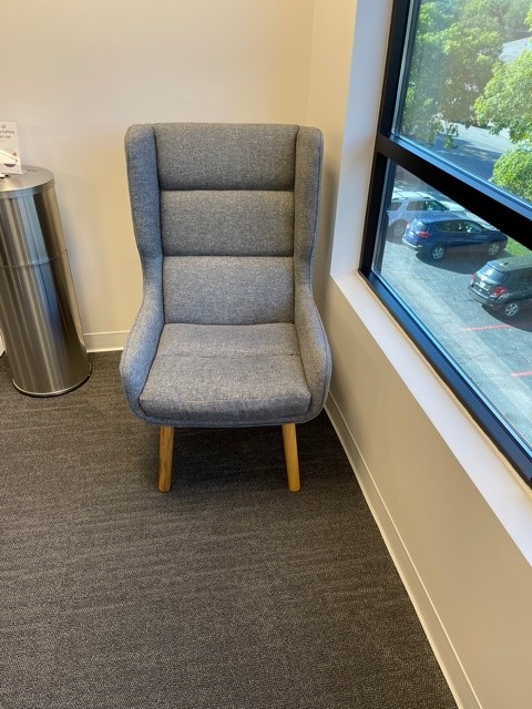 Grey High Back Chair