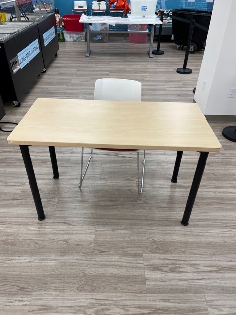 Table with Black Legs (4x2')