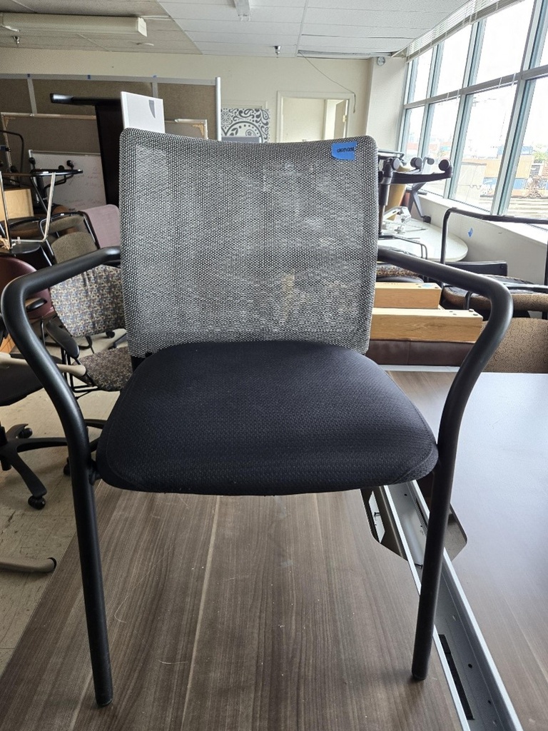 black chair mesh back