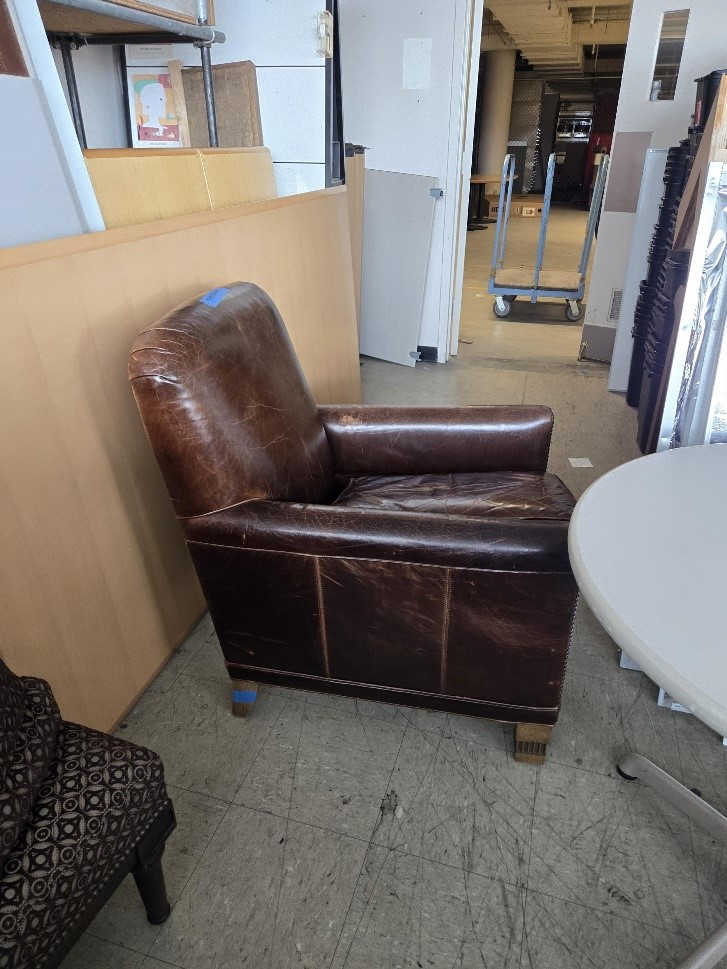 leather lounge chair