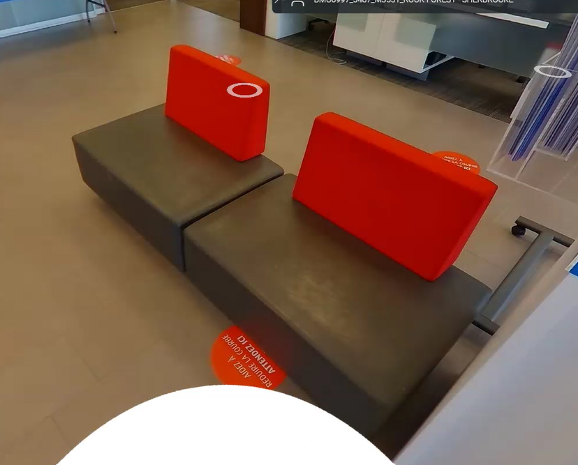 Red/ Grey Lounge Chairs