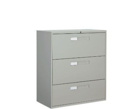 18"d x 36"w x 40.5"h, 3 Fixed Front Drawers, 9300P SERIES Filing Cabinet (photo representation)