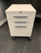 White Storage Pedestal (3-drawer)