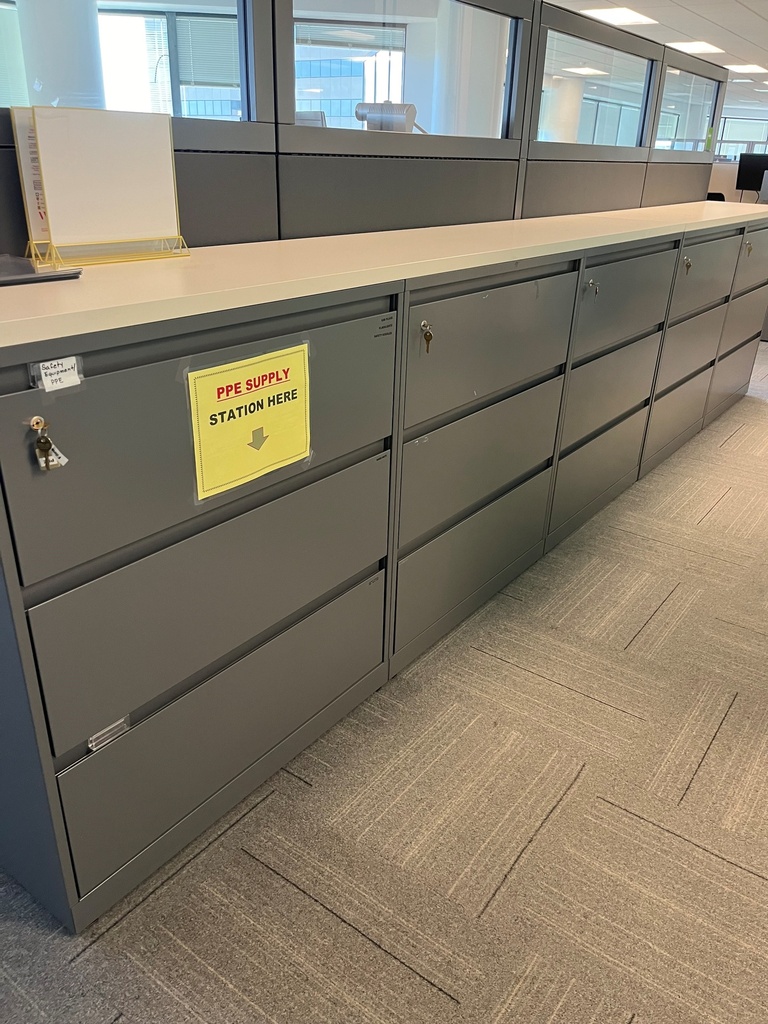 LATERAL FILE - 3 DRAWER - grey