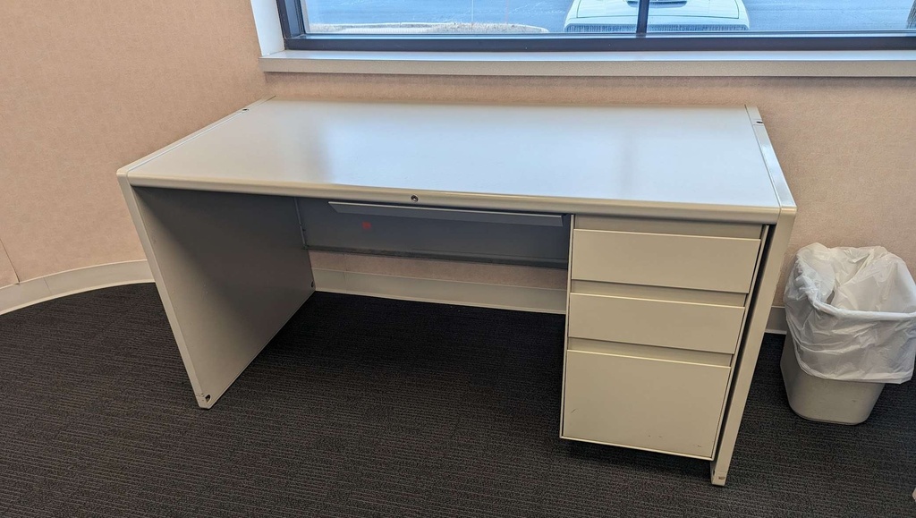 STEELCASE DESK  30"X60" w/BBF PED DESK