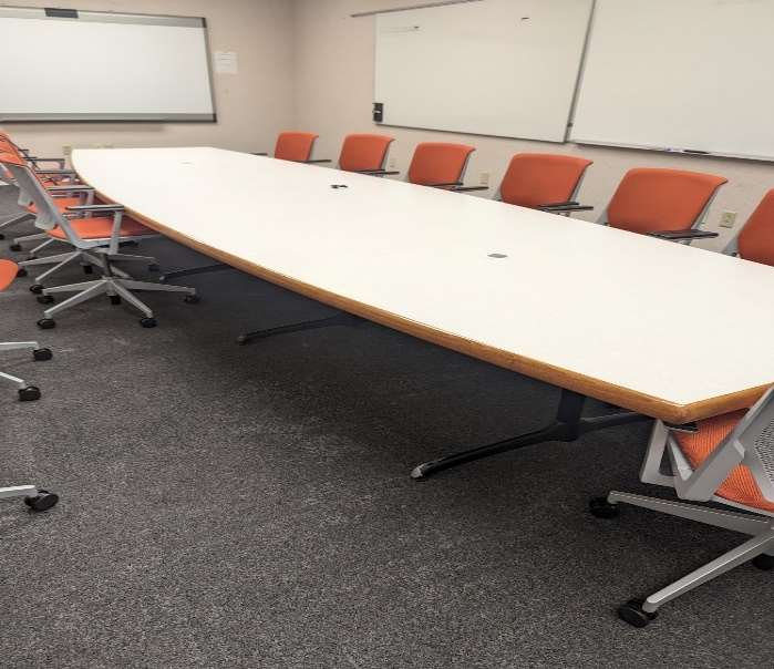 STEELCASE CONFERENCE TABLE 58"W X 16' L