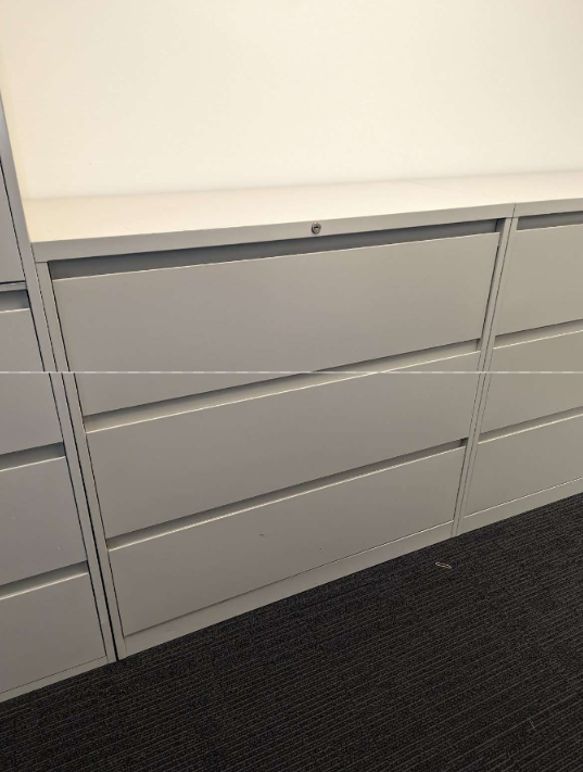 STEELCASE LATERAL FILES 42"W, 3 DRAWER FILES