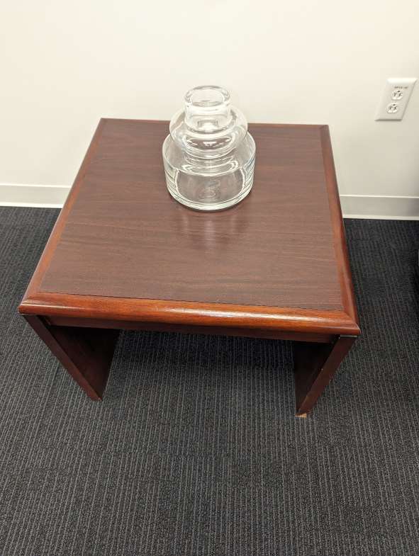 WOOD END TABLE