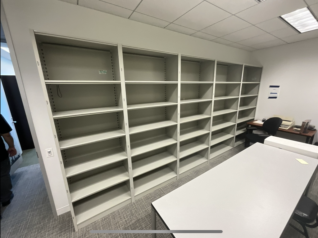 Metal Shelving, White