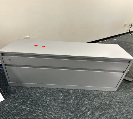 lateral file 2 drawer 42x24 metal gray