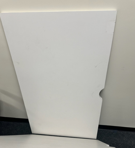 laminate white work surface 30x60 