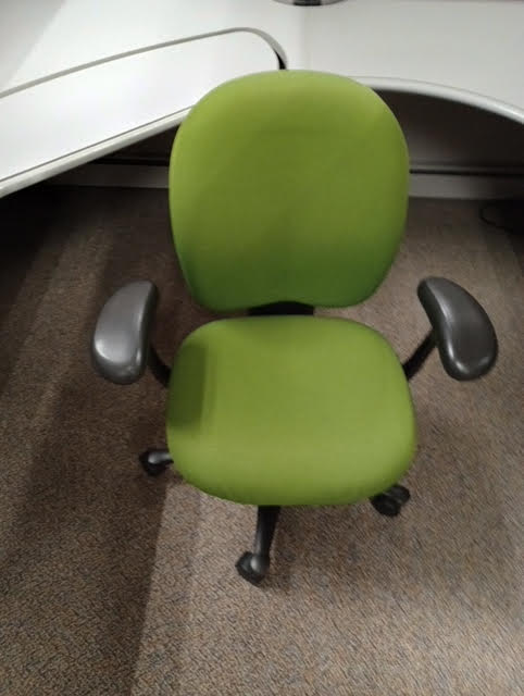 Green task chair