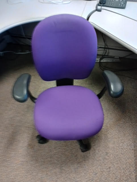 Purple task chair