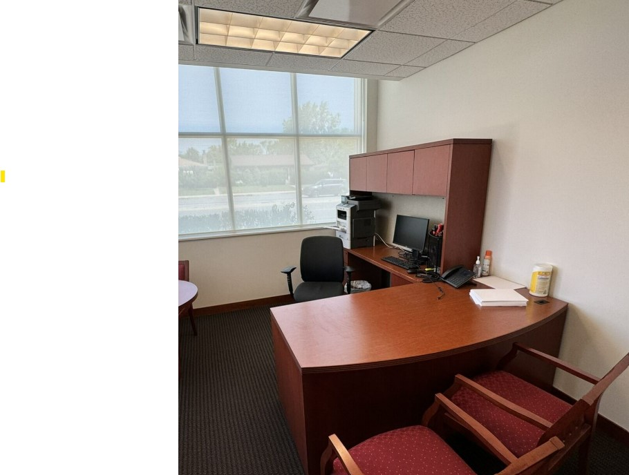 L-Shape Desk with Hutch