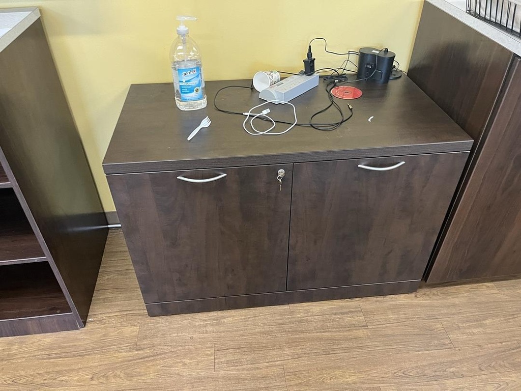 Met - Small Wood Storage Cabinet, H30 x W45 x D23