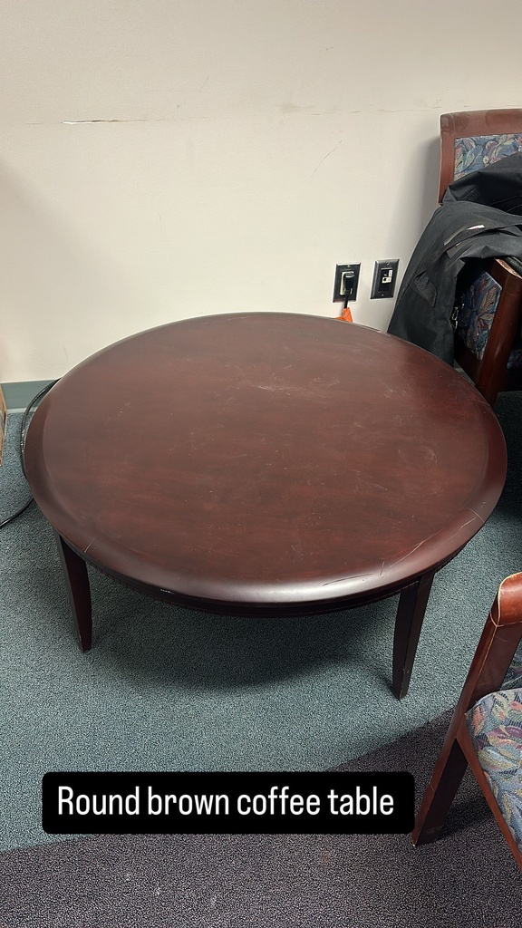 Round Brown Coffee Table