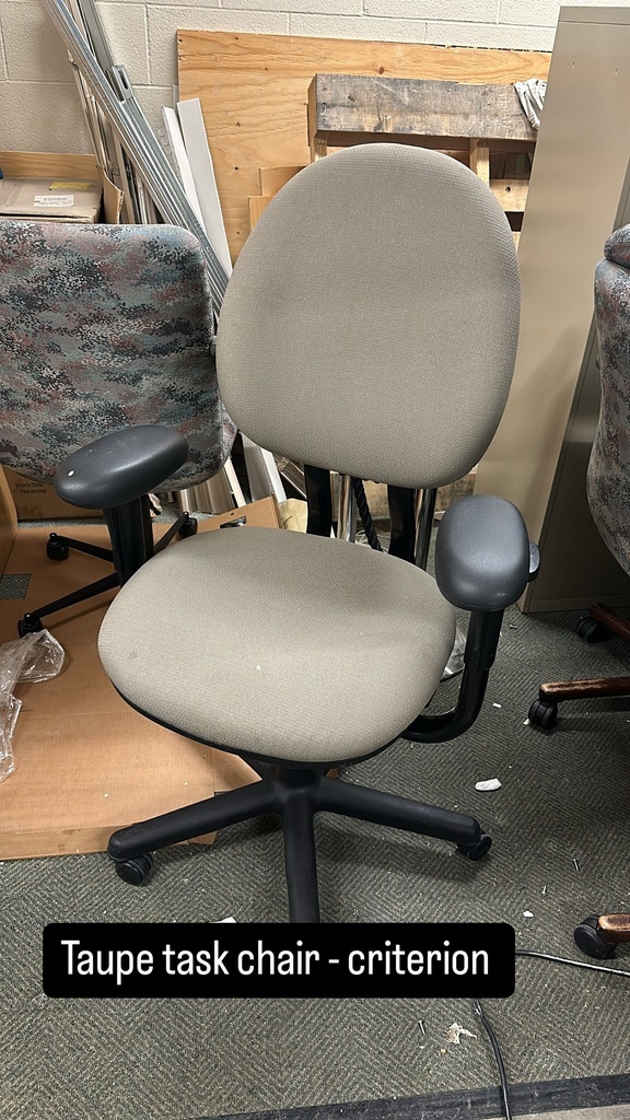 Taupe Criterion Task Chair