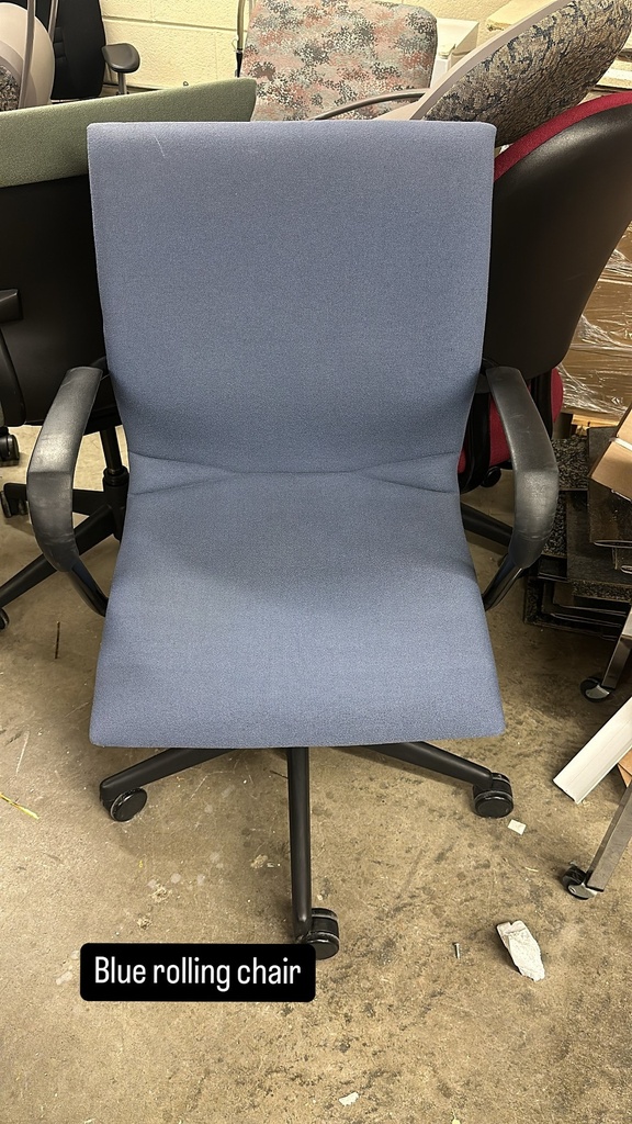 Blue Rolling Chair