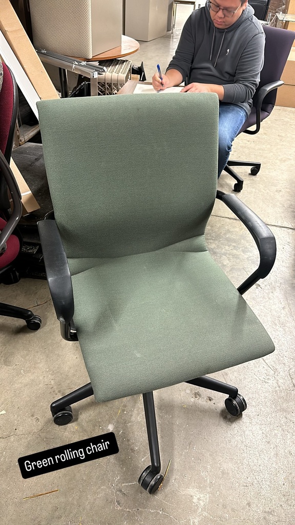 Green Rolling Chair 