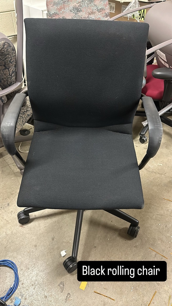 Black Rolling Chair