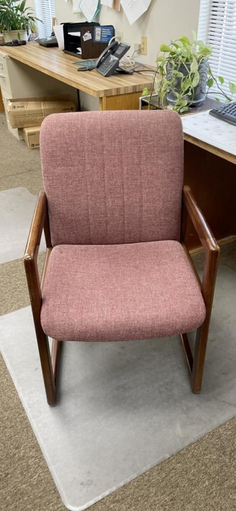 Chair - guest, dark wood