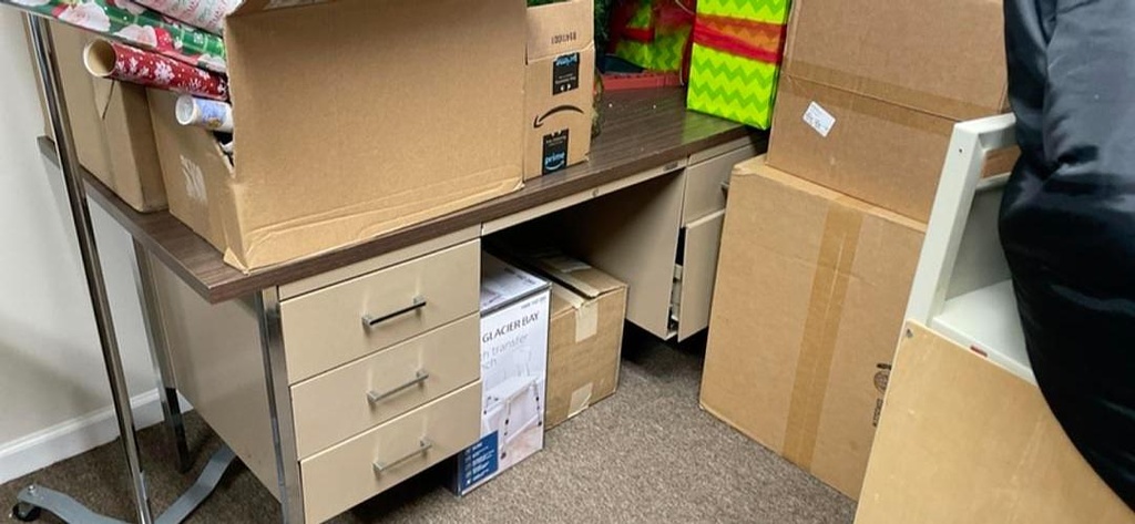 Desk - two peds