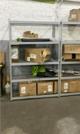 4 shelf storage racks - 48”x24”x78”