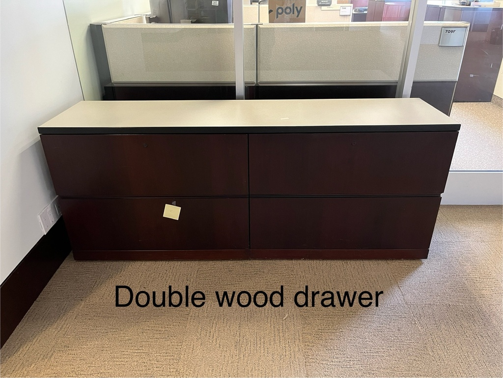 Double Wood Drawer