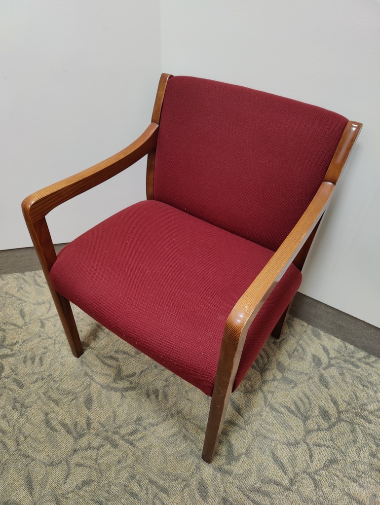 St Timothy Guest Chair Brown/Red 