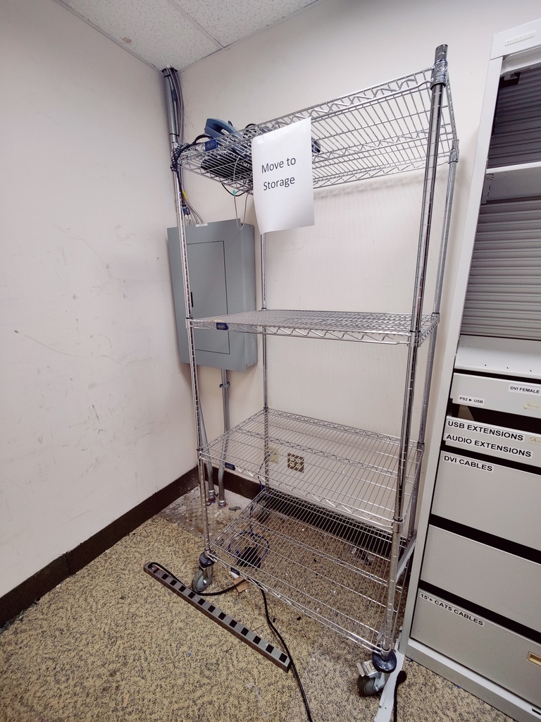 Wire Shelving Rolling 3’x2’x80”