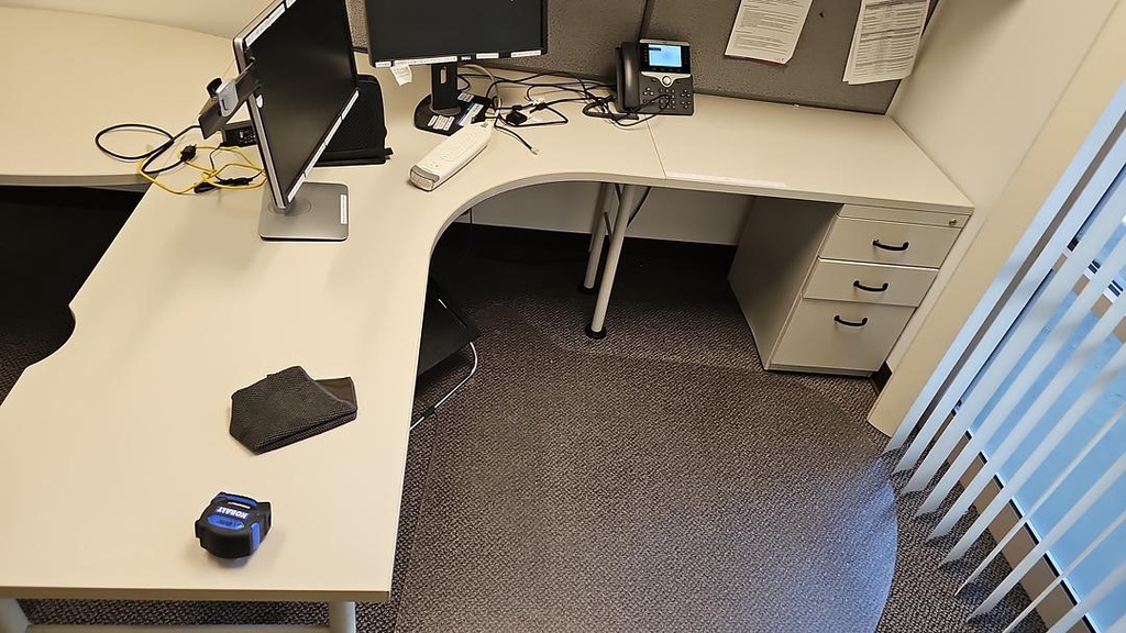 L-Shaped Desk - White