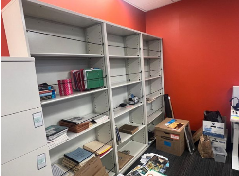 Five High Metal Bookcase