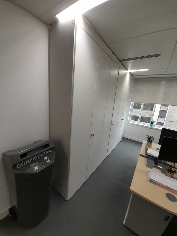 Tall white cupboard