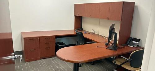 Left-Hand U-Shape Desk w/ Storage