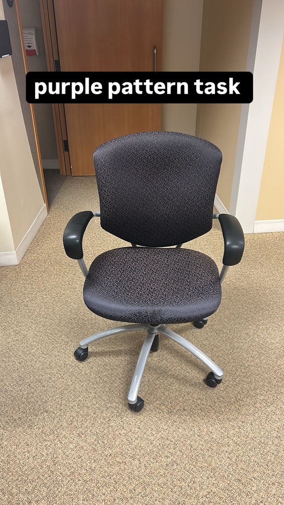 Purple Pattern Task Chair