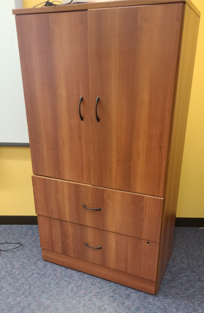 Wood storage cabinet - 36"x20"x65" tall