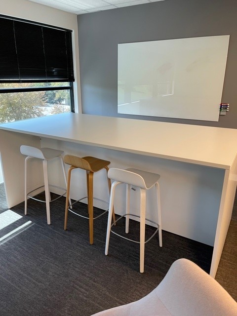 White Bar Height Table 8'