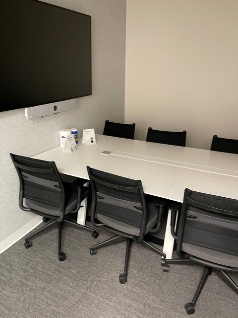 Wall Supported White Meeting Table 5x42
