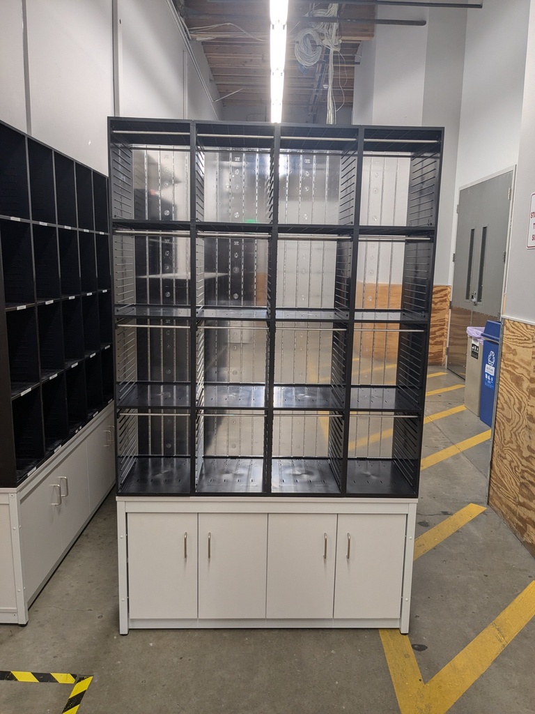 4 Column Shelving with Folders