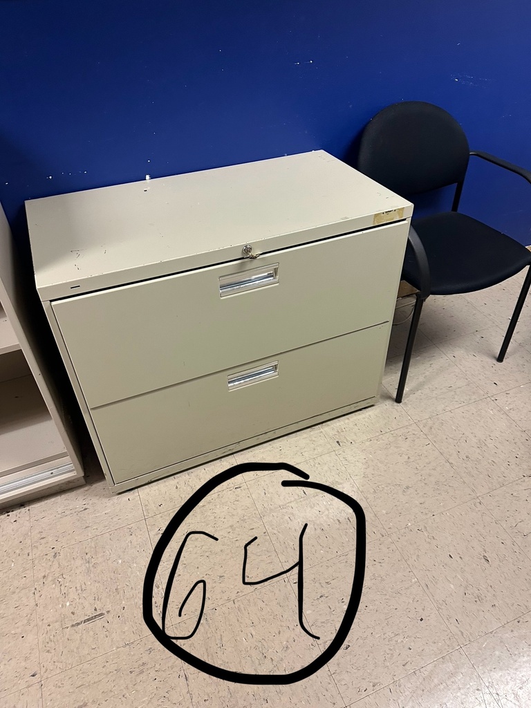 File Cabinet - 2 drawer beige