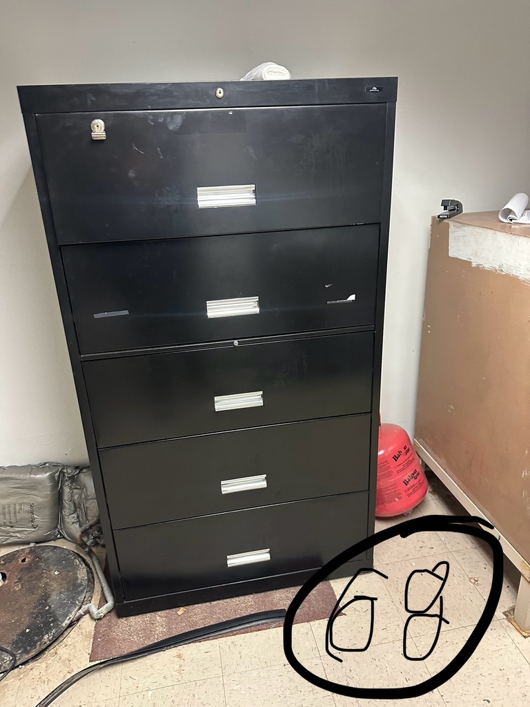 File Cabinet - 5 Drawer black