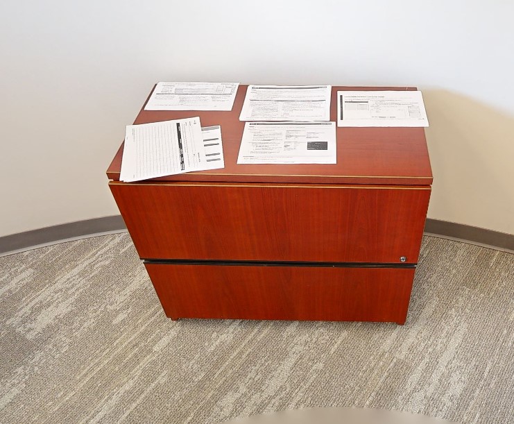 Wood 2-Drawer File Cabinet