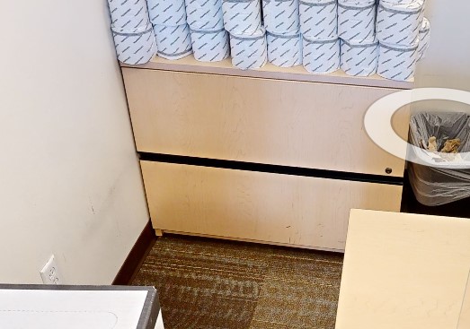 Light Wood 2-Drawer File Cabinet