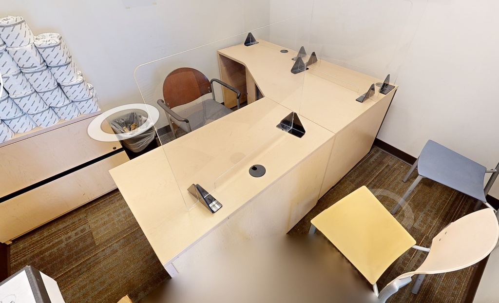 Light Wood L-Shape Desk