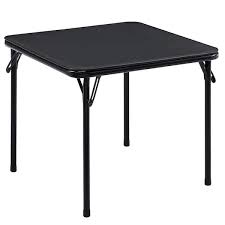 Folding table, black square *photo representation