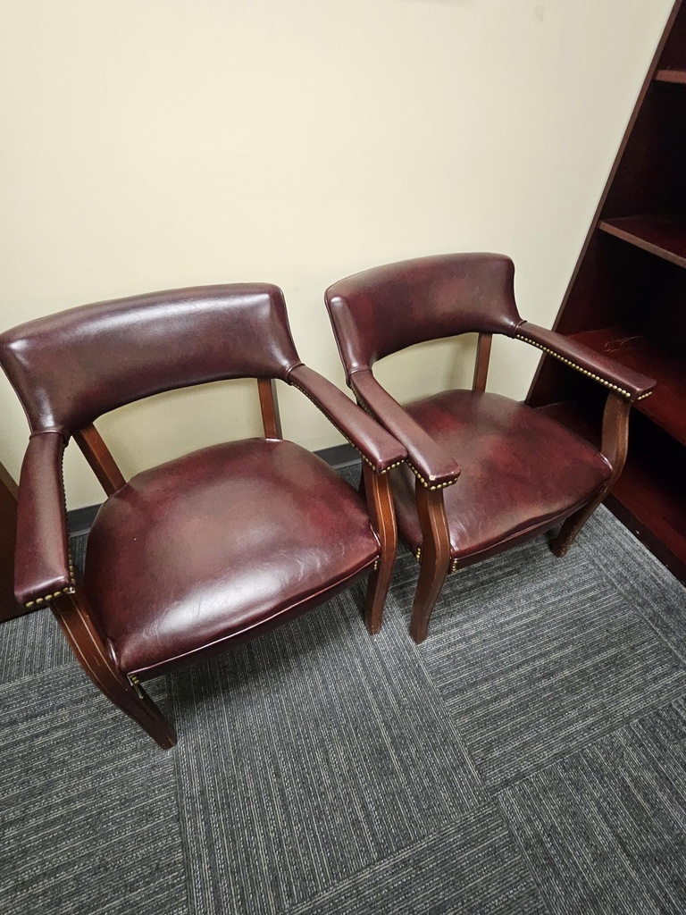 Red Leather Chairs