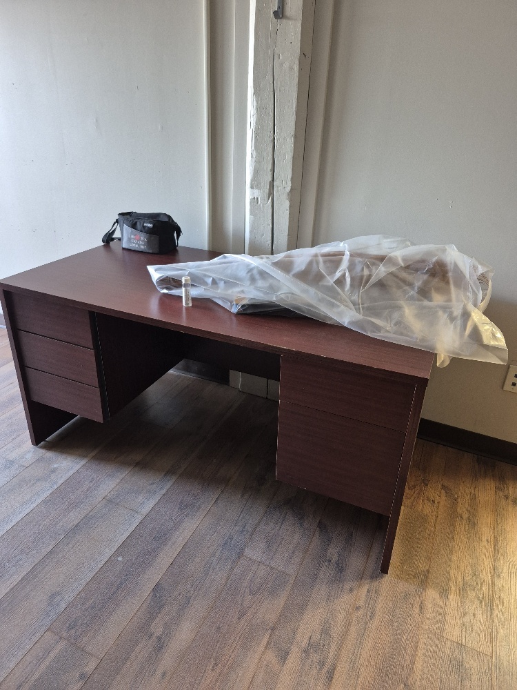 Mahogany Double Ped Desk